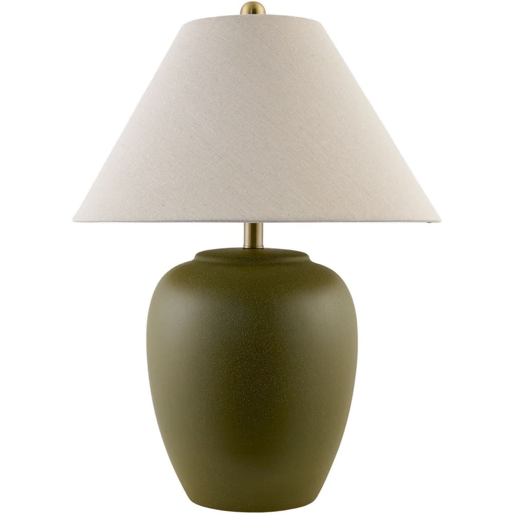Bastille Green Ceramic Table Lamp by Livabliss