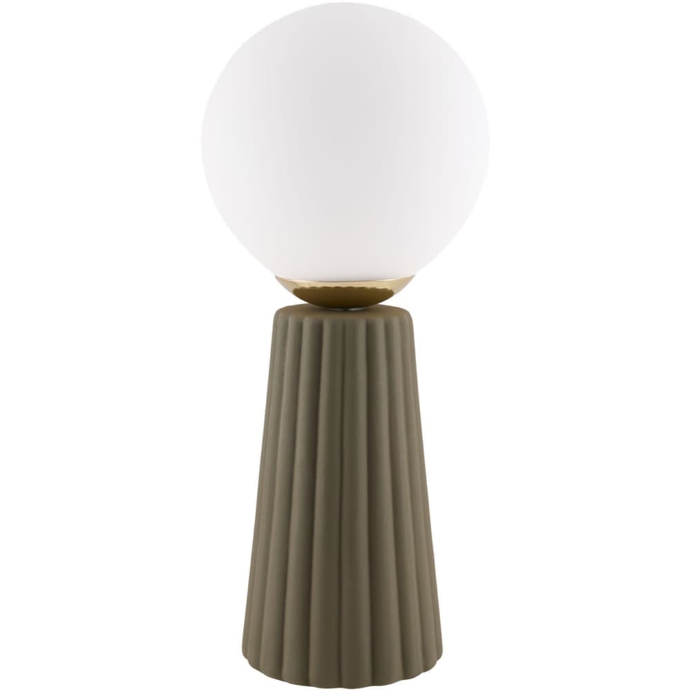 Conju Dark Green Ceramic Table Lamp by Livabliss