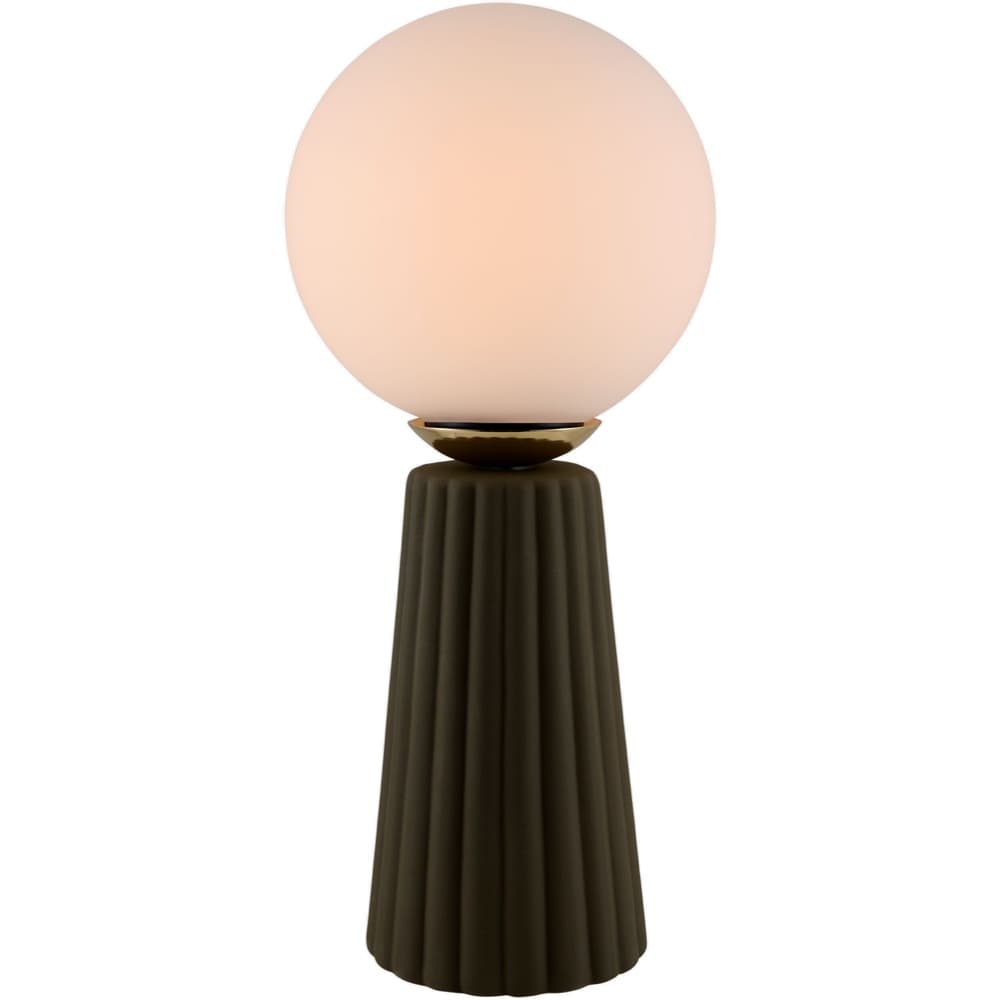 Conju Dark Green Ceramic Table Lamp by Livabliss - Image 2