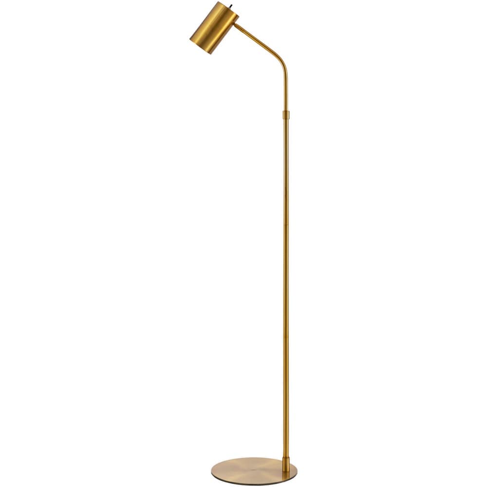 Ivel Gold Iron Accent Floor Lamp by Livabliss