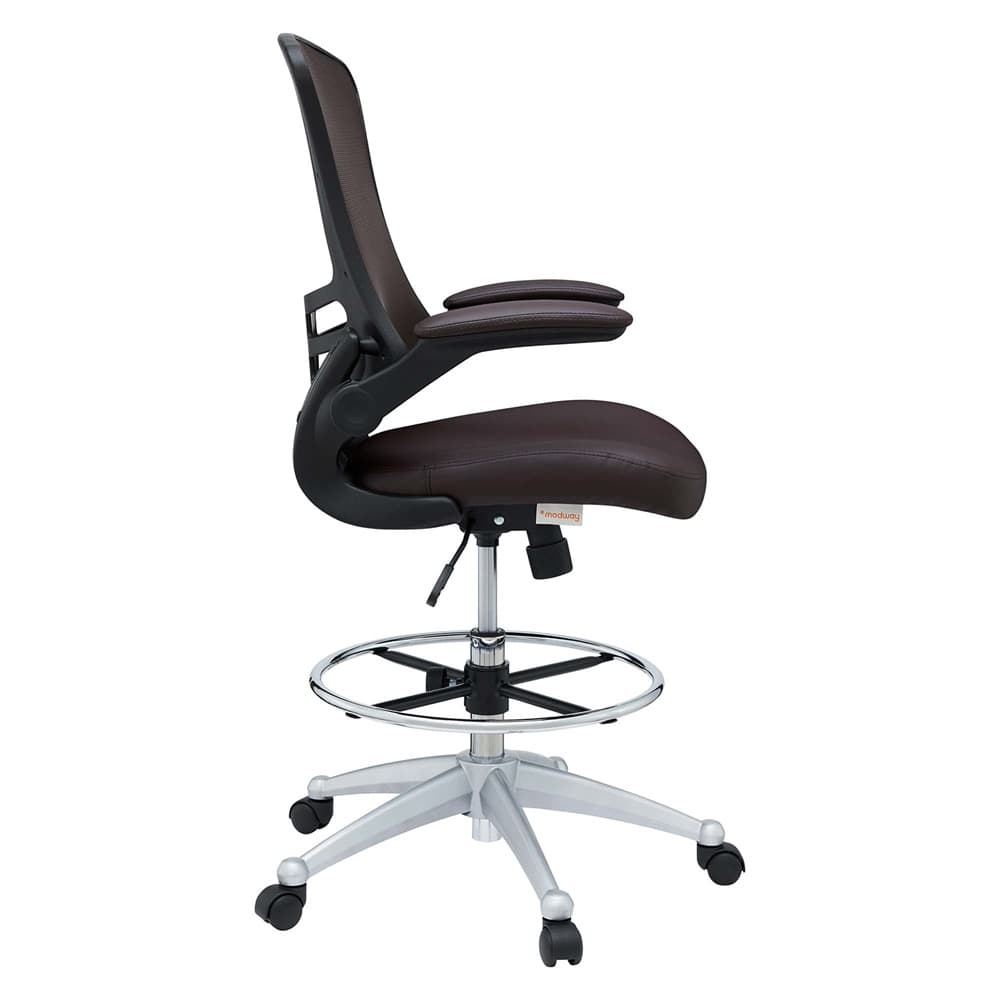 Attainment Vinyl Drafting Chair by Modway - Image 5