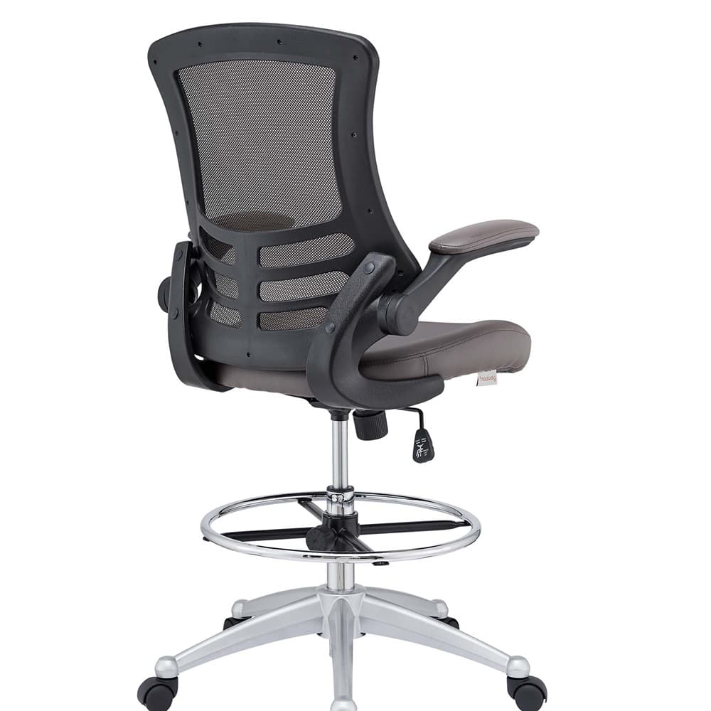 Attainment Vinyl Drafting Chair by Modway - Image 6