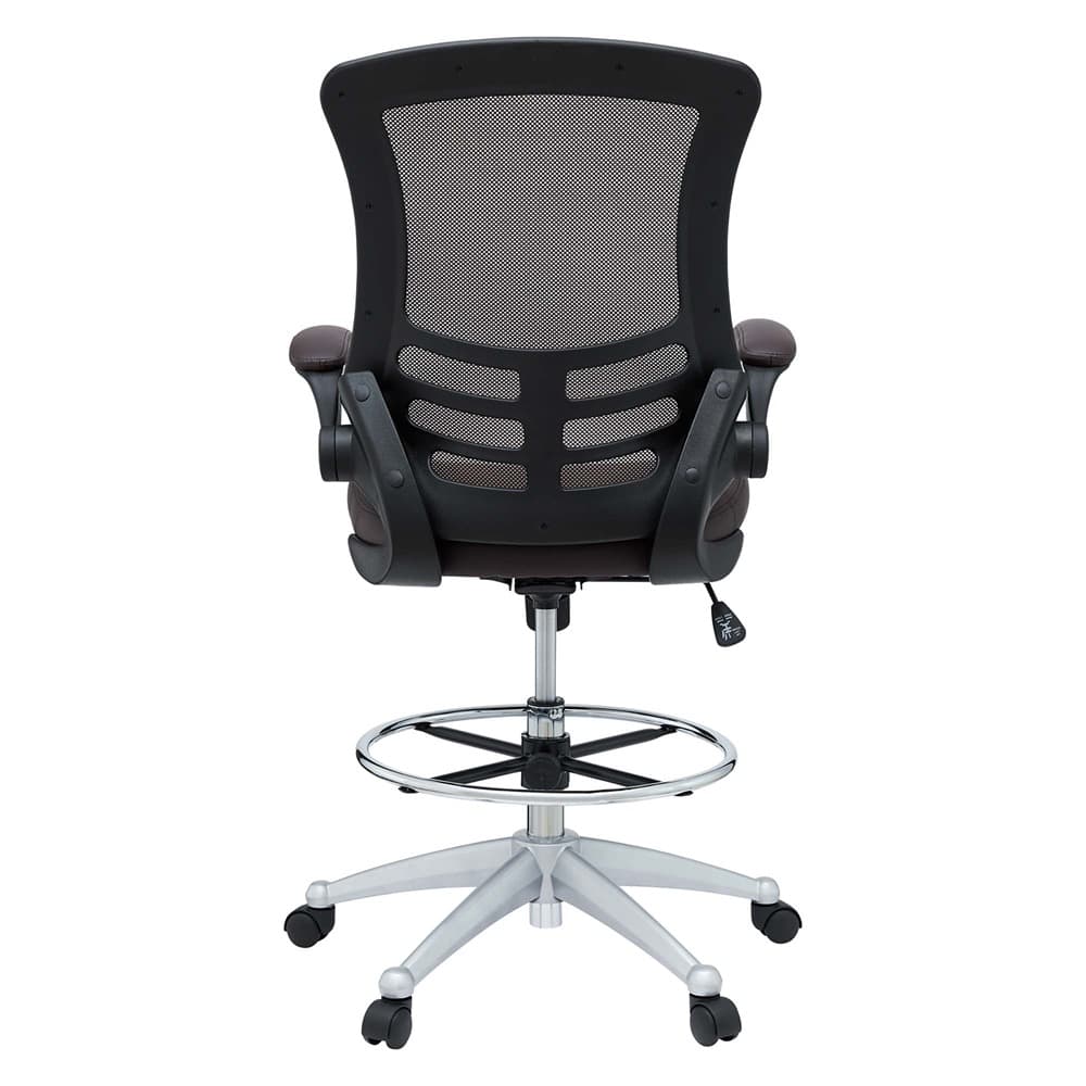 Attainment Vinyl Drafting Chair by Modway - Image 7
