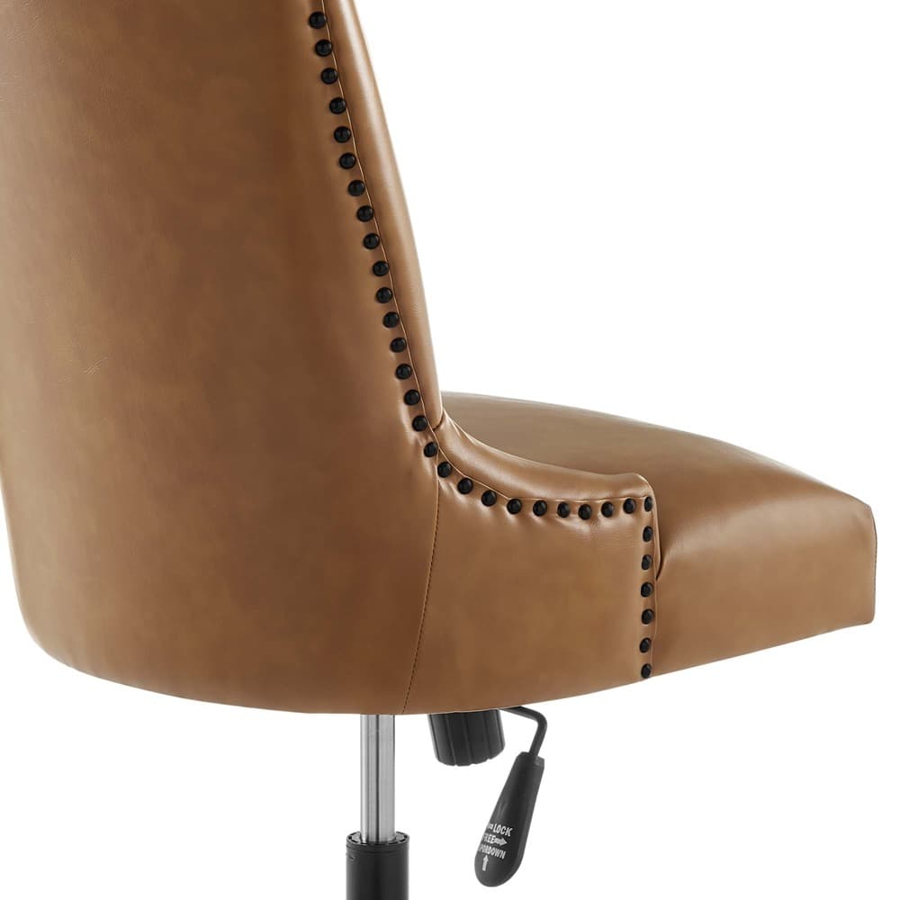 Empower Channel Tufted Vegan Leather Office Chair by Modway - Image 6