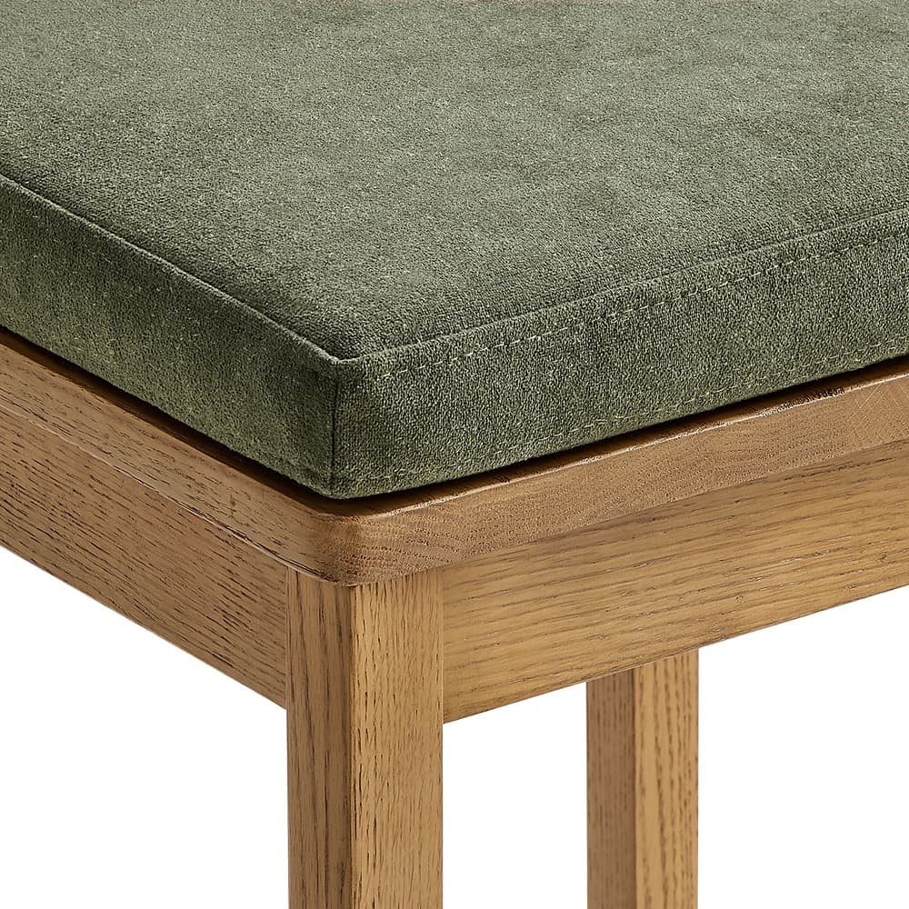 Jax Oak Wood Bar Stool With Wavy Razor Back and Cushion by Modway - Image 7