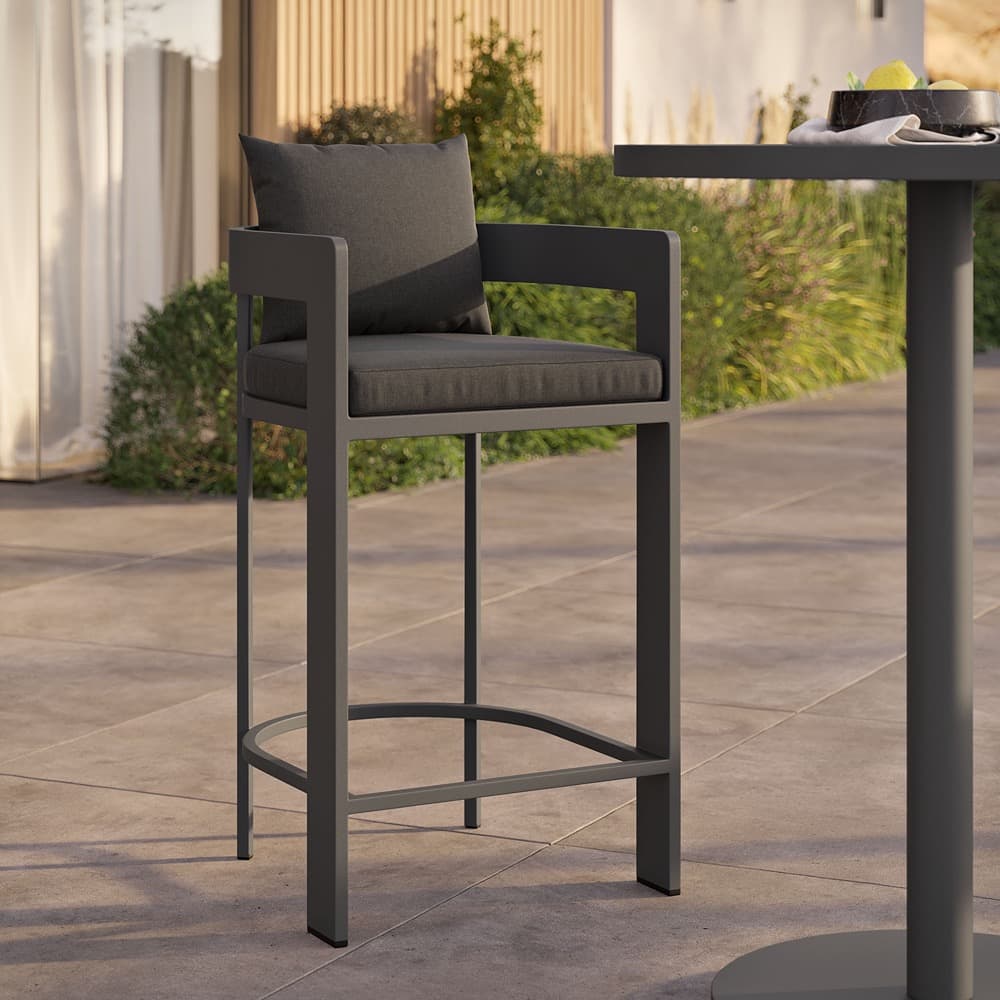 Tahoe Outdoor Patio Patio Aluminum Bar Chair by Modway - Image 8