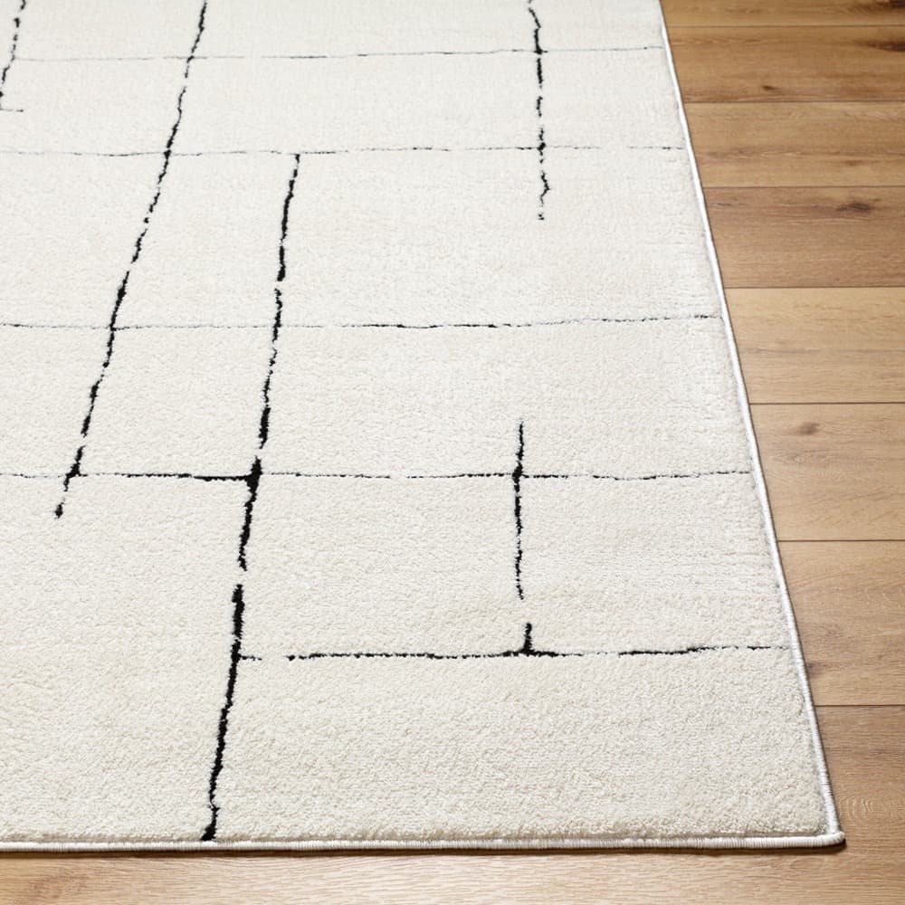 Freud Ivory Machine Woven Rug by Livabliss - Image 4
