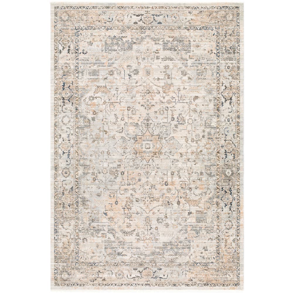 Breckley Medium Gray Machine Woven Rug by Galey Alix for Livabliss