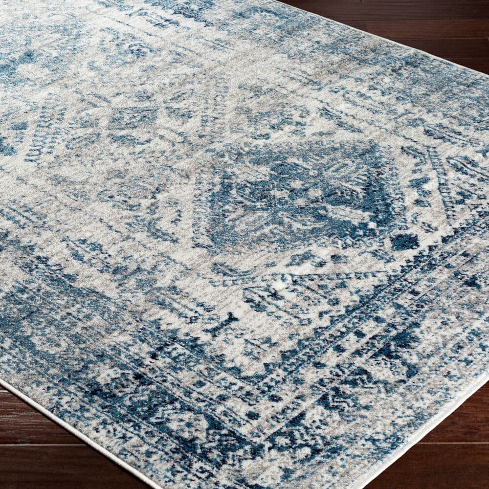 Monte Carlo Blue Machine Woven Rug by Livabliss - Image 3
