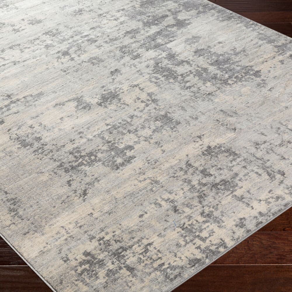 Monaco Gray Machine Woven Rug by Livabliss - Image 3