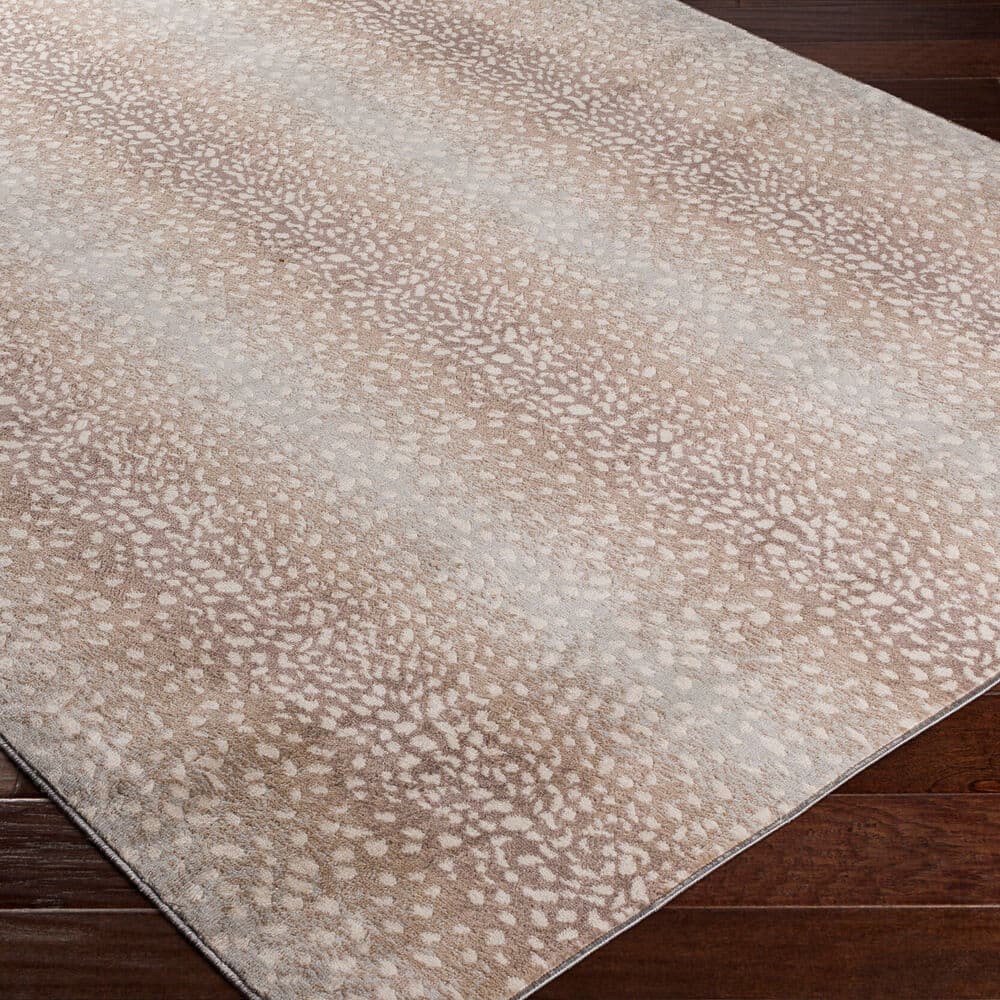 Roma Beige Machine Woven Rug by Livabliss - Image 3