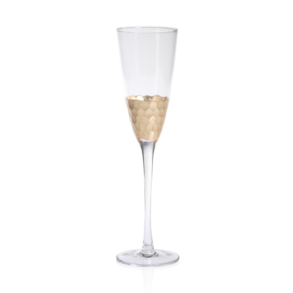 Zodax Flue Champagne Fez Cut Glass - Thumbnail 3
