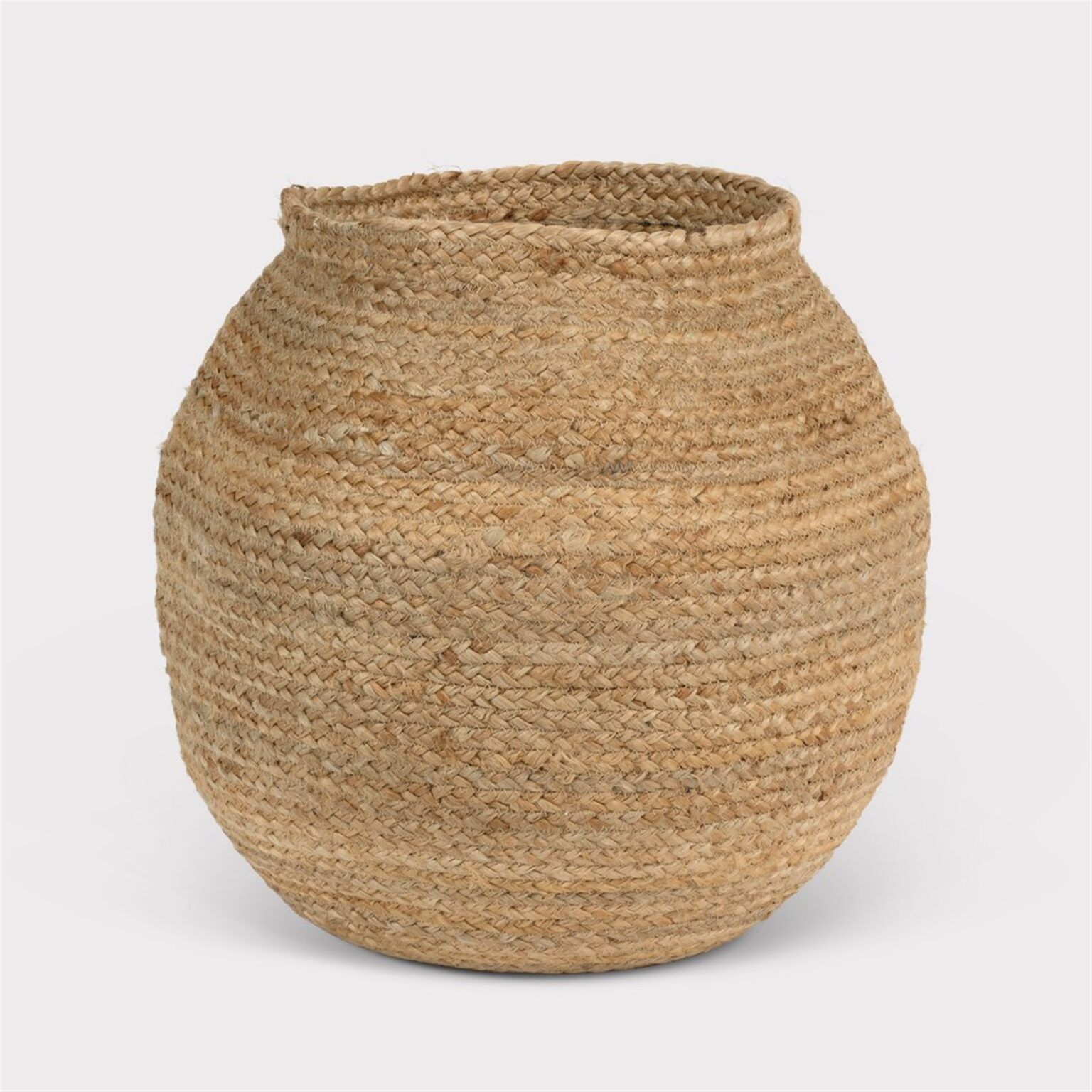 Urban Nature Culture Storage Basket Jute, Round Natural  Pc