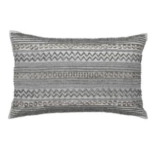 Steele Rings Lumbar Pillow by Bandhini Homewear Design