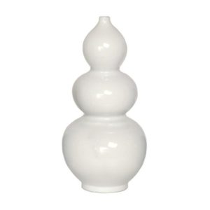 White Triple Gourd Vase