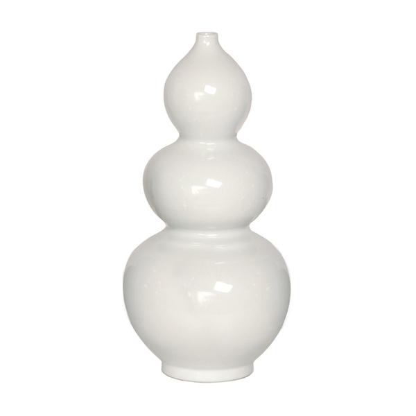 White Triple Gourd Vase