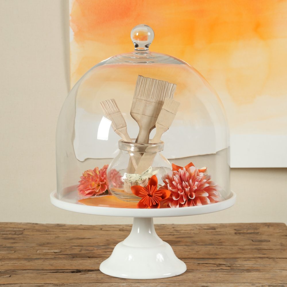 Large Clear Glass Dome by HomArt