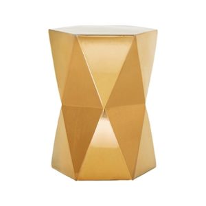 Gold Matrix Ceramic Garden Stool