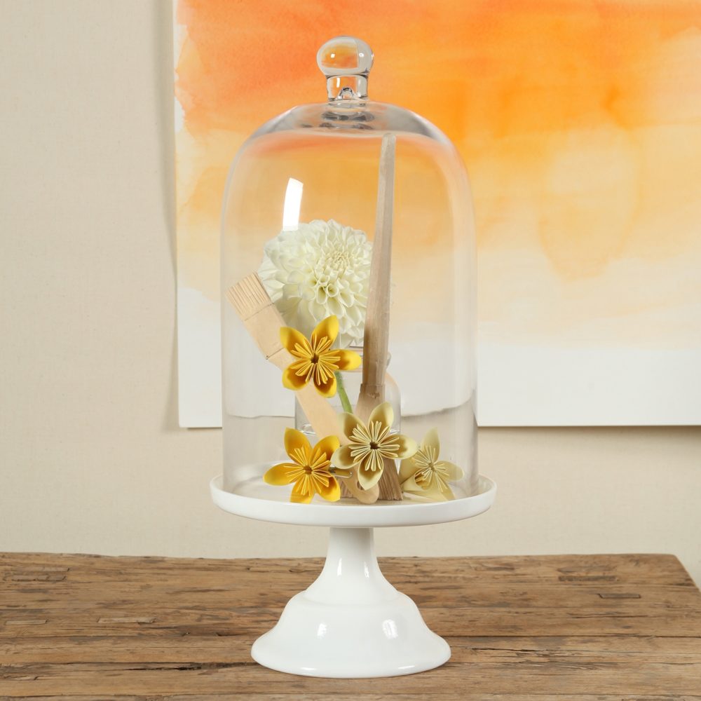 Medium Clear Glass Dome by HomArt