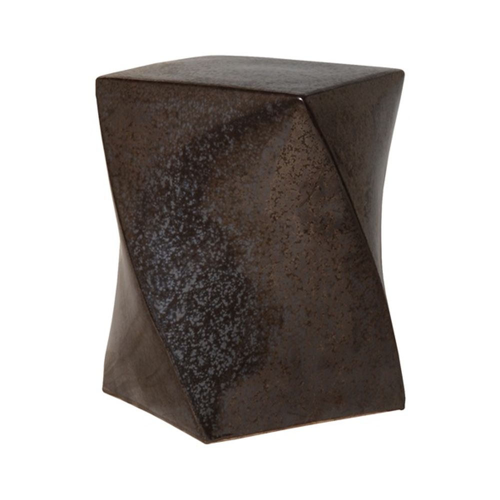 Gunmetal Twist Ceramic Garden Stool Seven Colonial
