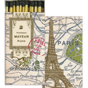 Map of Paris Matches Set of 6 Boxes by HomArt