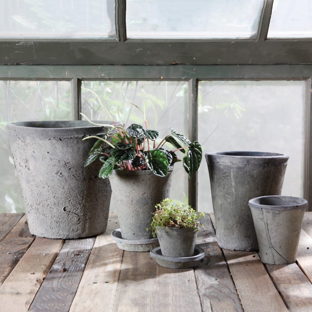 Grande Moss Green Rustic Terra Cotta Rose Pot by HomArt - Image 2