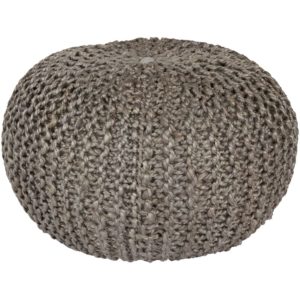 Gray Bermuda Pouf by Livabliss