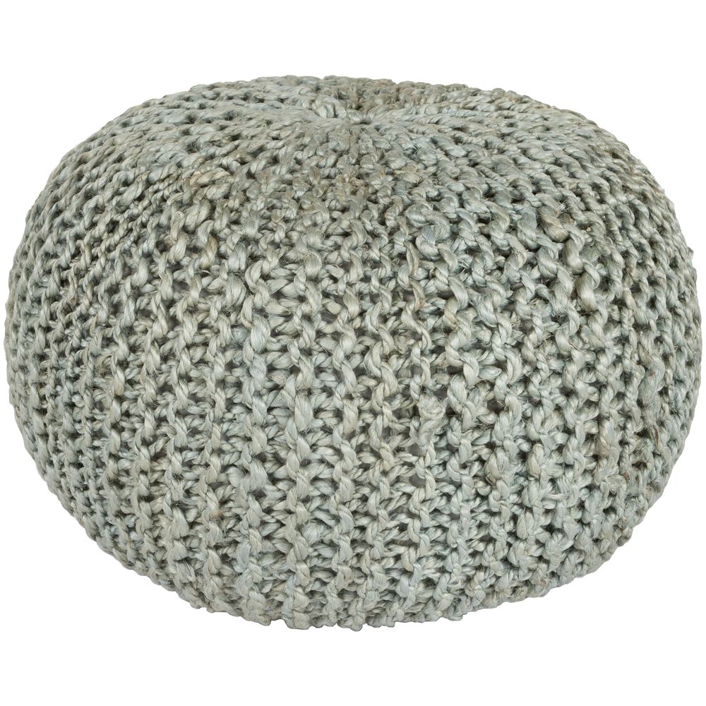 Light Gray Bermuda Pouf by Livabliss