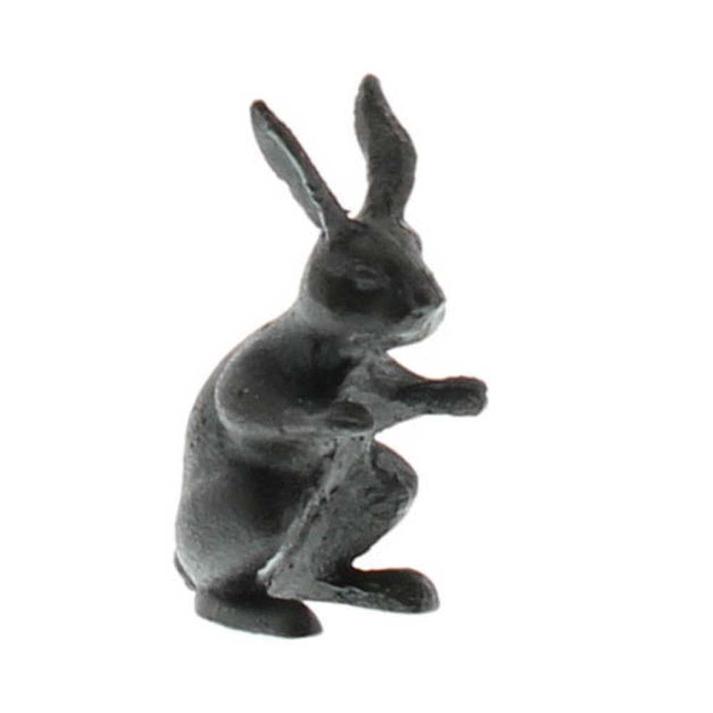 Antique Black Cast Iron Hare Set of 3 by HomArt - Image 2
