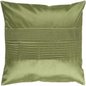 Olive Solid Pleated Pillow by Livabliss