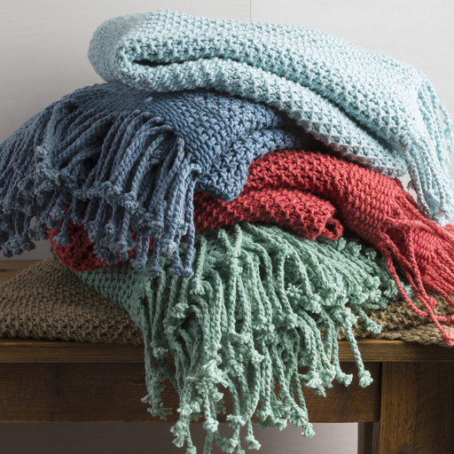 Pale Blue Tibey Throw by Livabliss - Image 2