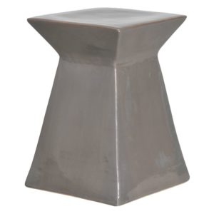 Gray Upright Garden Stool
