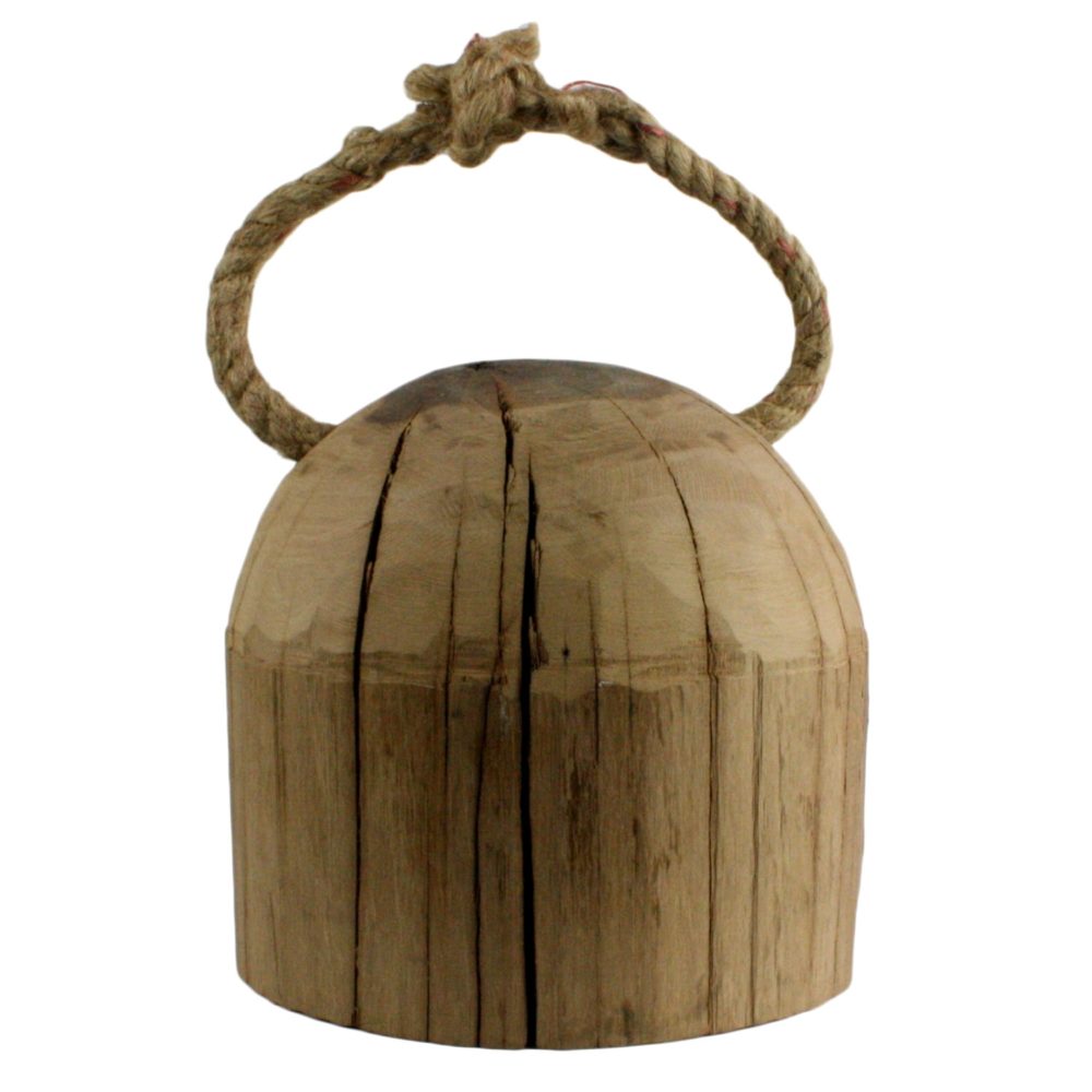 Round Skagway Wood Weight by HomArt