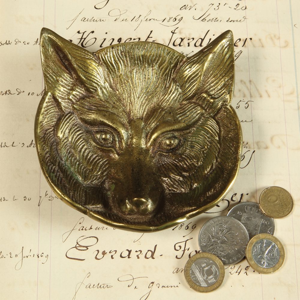 Fox Cast Metal Dish by HomArt