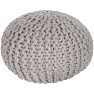 Gray Fargo Pouf by Livabliss
