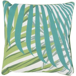 Kelly Green and Lime Ulani Outdoor Pillow by Livabliss