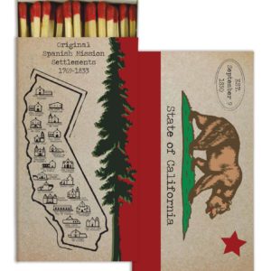California Matches Set of 6 Boxes by HomArt