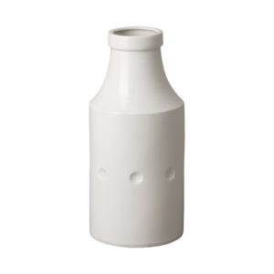 Medium White Milk Jug Vase