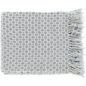 Slate and Beige Trestle Throw by Livabliss