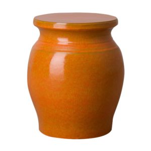 Bright Orange Koji Garden Stool