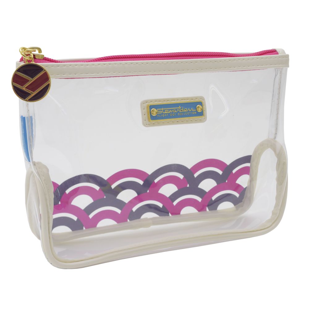 F1 Stewardess Clear Quart Bag Pink by Flight 001 - Image 2