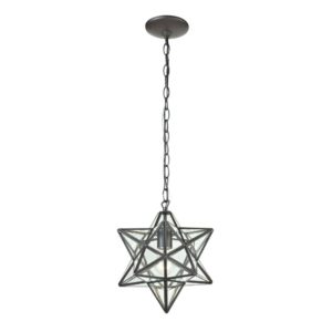 1Light Glass Pendant Lamp by ELK Home