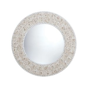 Floral Pattern Clam Shell Framed Mirror by ELK Home