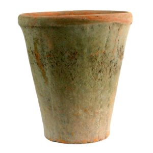Grande Antique Red Rustic Terra Cotta Rose Pot by HomArt