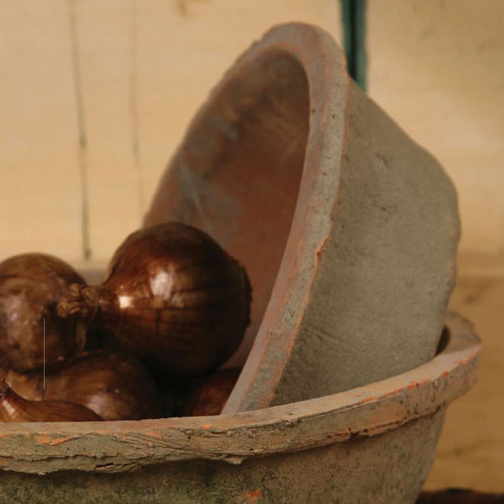 Large Antique Red Rustic Terra Cotta Bulb Pot by HomArt - Image 3