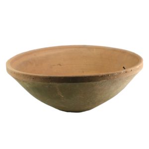Large Antique Red Rustic Terra Cotta Bowl by HomArt