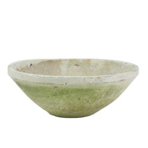 Large Whitestone Rustic Terra Cotta Bowl by HomArt