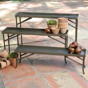 Fireplace Pillar Racks Set of 3 by HomArt