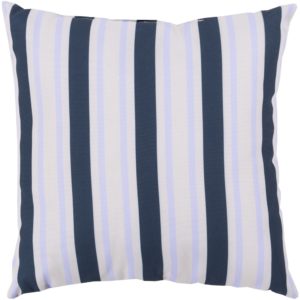Navy and Pale Blue Rain Outdoor Pillow by Livabliss