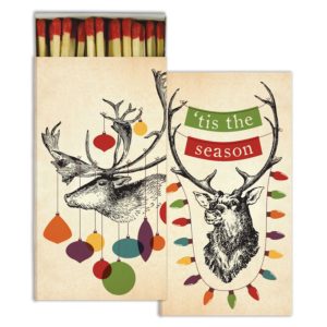 Decorated Stags Matches Set of 6 Boxes by HomArt